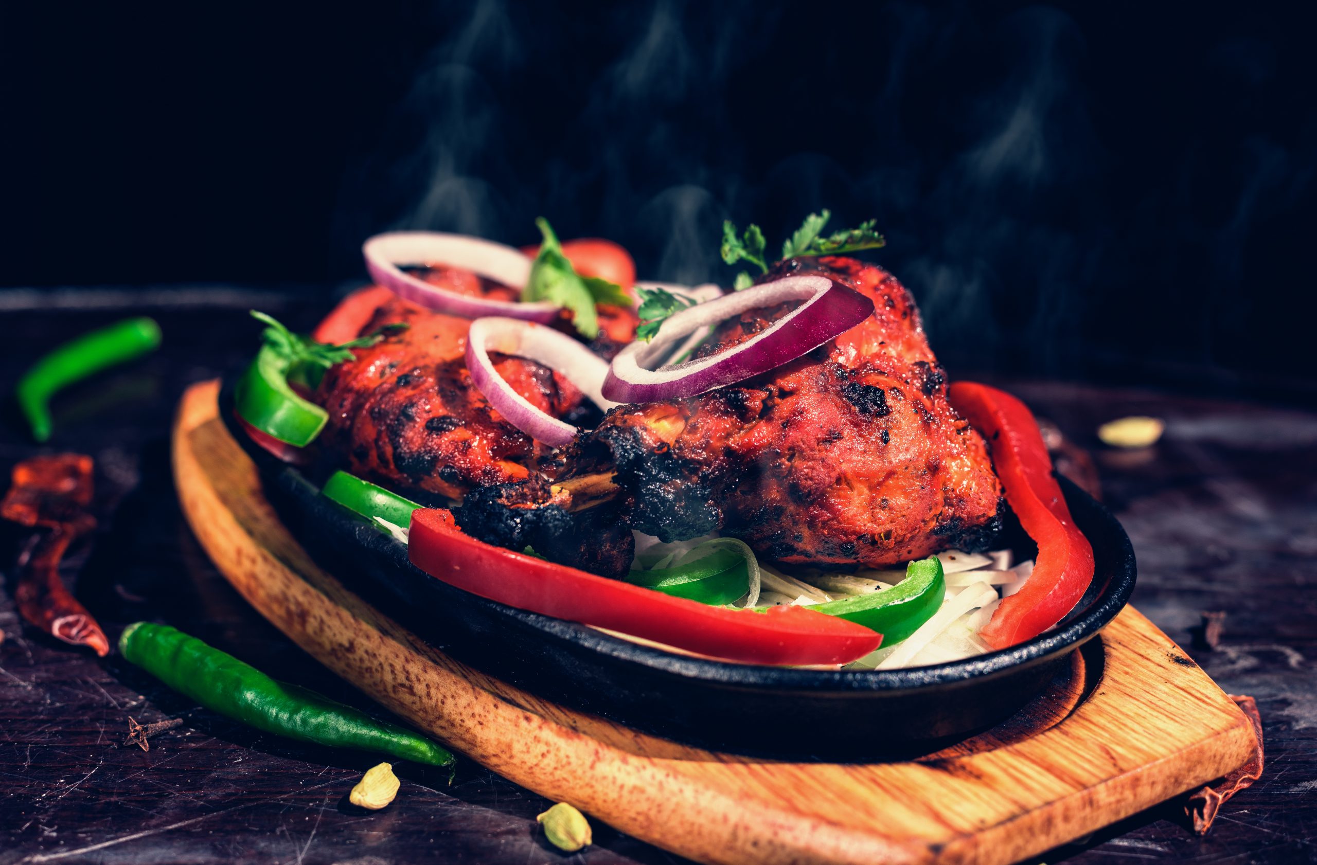 Tandoori,Chicken,Is,Chicken,Dish,Prepared,By,Roasting,Chicken,Marinated