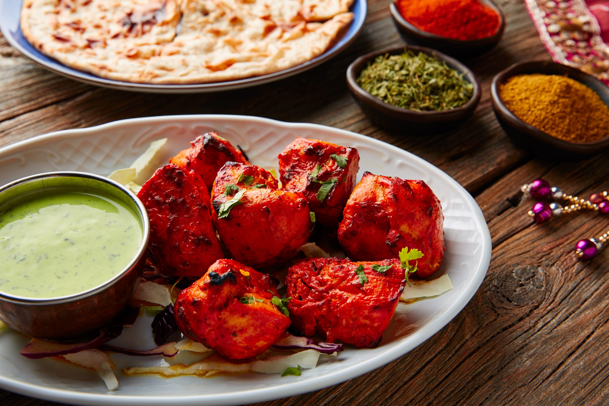 Chicken,Tikka,Indian,Food,Recipe,With,Spices Spicy Chicken Tikka